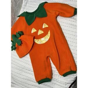 Vintage Orange and Green Pumpkin Kids Costume